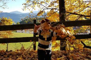 Für die Kleinsten sind die Herbstferien ein riesen Spass.