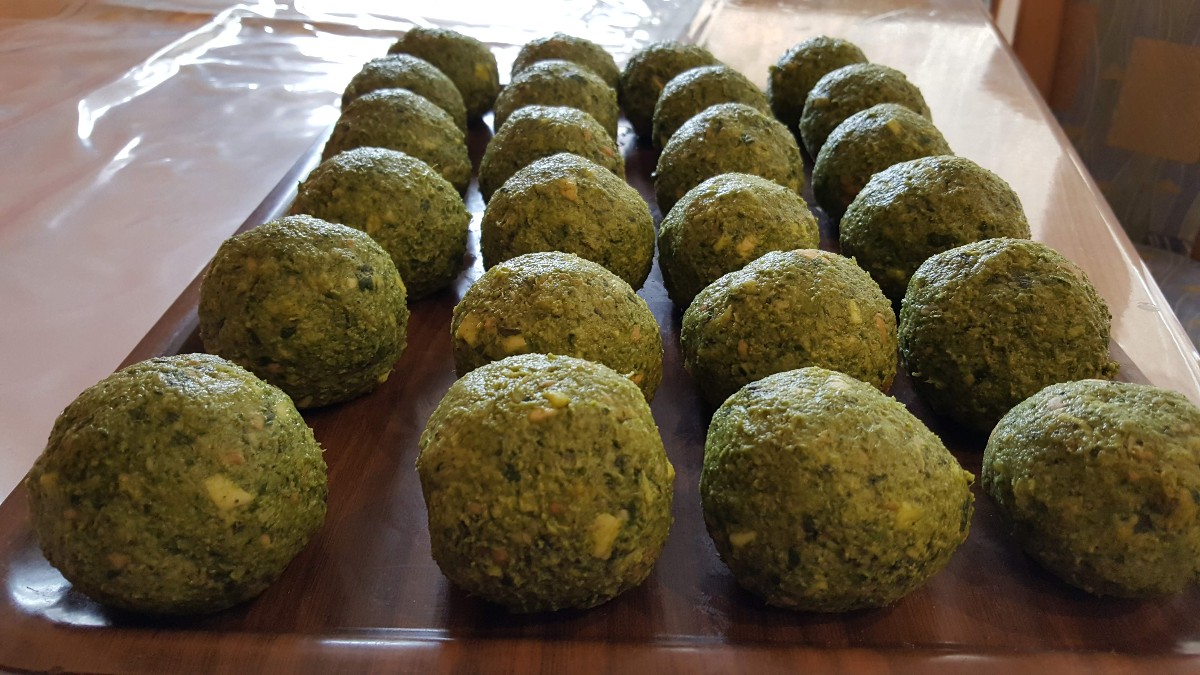 Die Knödel sind geformt